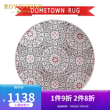 莱居府阁 田园风圆形地毯客厅茶几美式田园卧室床边欧式现代简约榻榻米地毯可机洗 DS-216粉圆 100×100cm圆形