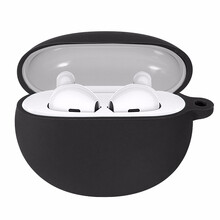桥观 OPPO Enco Air保护套 Encoair oppo无线蓝牙耳机防滑套防尘防摔液态硅胶轻薄收纳盒防指纹 黑色