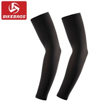 BIKEBROS冰袖防晒袖冰丝袖套男手套女夏户外运动开车骑行护臂袖套薄手臂套袖遮阳护袖 黑色