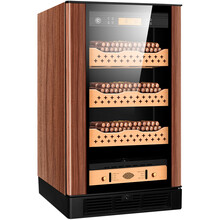 茄龙（CIGARLOONG）CL-48C3雪松木层架精准恒温恒湿风冷雪茄柜保湿柜茶叶柜裸养盒养 榉木裸养款