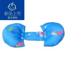 支持鴻星尔克/迪士尼同款孕妇枕头护腰侧睡枕托腹u型抱枕孕期侧卧睡觉神器用品 蓝小猪无调节枕