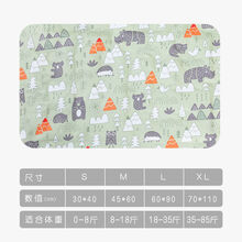 宠物冰垫狗狗猫咪睡垫夏季狗垫子夏天耐咬猫垫子狗窝降温凉席垫 动物风绿色 S 30*40cm 0-6斤宠物适用