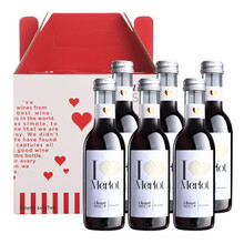 超市	
汉凯(Henkell)爱嗨美乐半干红葡萄酒 187ml*6瓶 礼盒装 匈牙利进口小瓶红酒