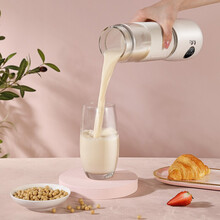 芯园海牌德国迷你豆浆机全自动加热榨汁杯免滤1-2人小容量烧水壶 白色