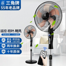 三角牌（Triangle）电风扇家用节能铝叶落地扇立式大风量办公室客厅宿舍遥控五叶风扇FS35A01 【铝叶7.5h定时 遥控款】