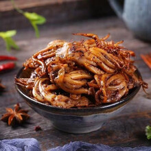 铁板麻辣鱿鱼须500g麻辣八爪鱼零食鱿鱼丝250g仔足香辣即食AA 剁椒500g