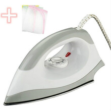 干烫家用电熨斗烫钻烫画老式电烫斗女手工拼豆豆不加水干式小熨斗 灰色不锈钢底板干烫款+烫衣垫