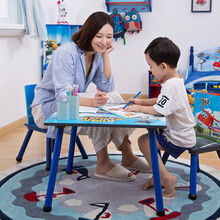 溢彩年华 儿童学习桌书桌椅套装幼儿园宝宝玩具绘画游戏桌子小方桌椅子YCX9019-L