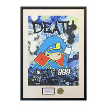 维格列艺术 Death NYC 签名限量版画 奈良美智系列 家居装饰挂画 手工装裱 32*45cm 奈良美智×星空