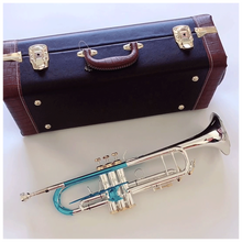 曲漾 镀银巴哈小号乐器降B调LT197S100雕花金键演奏初学好吹高音好上 镀金按键款  乐器