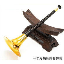 乌木唢呐乐器全套演奏纯铜D调降B索拉锁呐 乌木B 调+3个哨子