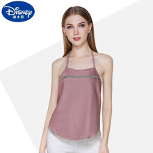 迪士尼同款高档品牌 防辐射服孕妇装肚兜内穿上班族电脑隐形放射衣服女怀孕期夏季 (挂脖式)浅粉色双层肚兜(均码适合80-220斤) 均码