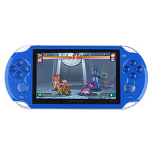 酷孩游戏机经典怀旧掌机5.1掌上游戏机PSP彩屏GBA口袋妖怪怀旧游戏机 升级款5.1英寸大屏40G大内存支持街机(宝石蓝）