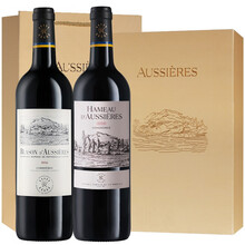 超市	拉菲（LAFITE）奥希耶徽纹/海慕干红葡萄酒 750ml 双支礼盒装 法国进口红酒