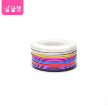 阿嚓热 美甲金银线美甲金属线条贴彩绘指甲磨砂装饰线条美甲工具 1mm亮面款1袋(24卷装)