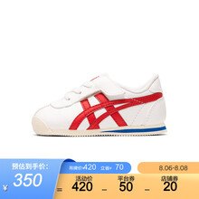 Onitsuka Tiger鬼塚虎休闲鞋魔术贴婴幼小童鞋 TIGER CORSAIR TS 白色/红色 21