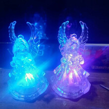 儿童广场玩具摆摊户外大型地摊发光玩具套圈圈七彩led小夜灯批发 儿童礼品夜市广场 亚克力小天使10个