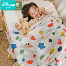 迪士尼特卖专场 宝宝冰丝毯夏季薄款儿童盖毯婴儿盖巾夏凉毯子幼儿园午睡空调被 动物花花【70x120cm】A类肤凉感毯