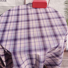 格子校服百褶裙格子布英伦风涤纶服装面料开学季 幽雾/半米