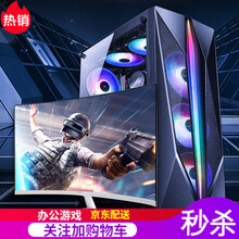 幽麟 酷睿i7九代六核十二线程 独显16G游戏吃鸡家用设计办公组装电脑主机全套可选 台式组装机DIY 主机+24英寸显示器 酷睿i7 九代 8G内存+256G固态 独显R7