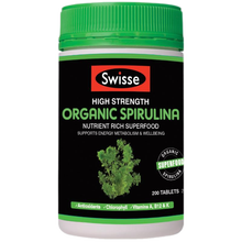 有机螺旋藻片螺旋藻粉绿藻片膳食纤维片成人中老年补充多种维生素b6b12澳洲进口swisse 天然螺旋藻 200片