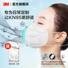 3M 9513轻型KN95防护口罩防晒防尘防雾霾2.5白色独立包装3d立体 20包【1枚/包】