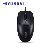 现代（HYUNDAI）鼠标 有线鼠标 办公鼠标 笔记本鼠标 电脑鼠标 大手鼠标 USB鼠标 黑色 HY-M337 