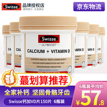 京东国际	
【孙俪同款钙】澳洲斯维诗swisse钙片加维生素D片150粒 青少年中老年孕妇补钙促进骨骼生长钙 钙150粒 6瓶装（超值组合家装平均57.8一瓶）