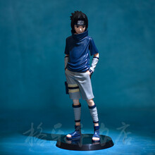 【现货速发】火影忍者手办晓组织 鸣人 雏田 卡卡西 佐助 我爱罗 摆件模型礼物生日礼物 少年佐助27CM