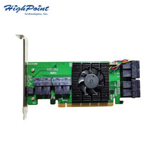 HighPoint 火箭 SSD7180 8通道PCIe  NVME  U.2x 8 RAID阵列卡