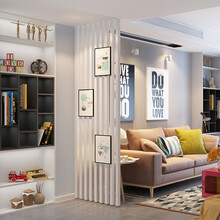 新中式屏风隔断日式简约木条客厅酒店玄关座屏禅意背景墙实木 70-170CM高、一组4根(5*5) 整装