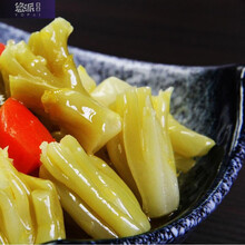 宁波开胃爽口菜花梗花菜梗泡菜酱菜下饭菜酒店酒席家宴冷盘 2个罐装500克(净含量%50)