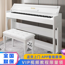 海蒂诗 电钢琴88键重锤电子钢琴儿童初学幼师专业成人家用数码钢琴便携立式智能电子钢琴 P-310木纹白-蓝牙-重力度-APP跟弹-配琴凳