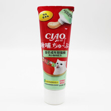 伊纳宝啾哺猫咪肉泥啾噜猫零食营养增杆菌调理肠胃营养膏80g 啾哺全价成年期猫粮鸡小胸肉配方80g