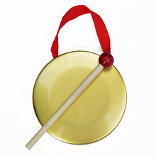 铜锣鼓镲三句半表演道具奥尔夫打击乐器儿童大小幼儿园教具全套 直径12cm大锣(合金电镀)