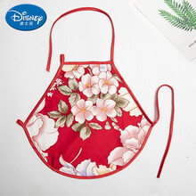 迪士尼（Disney）儿童真丝红肚兜桑蚕丝夏季薄款宝宝婴儿新生儿中大童3岁5岁护肚官方旗舰婴儿穿的衣 大红牡丹 L码(身高90~115cm)