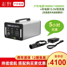 杉野户外电源1000W大容量220V移动便携大功率笔记本电脑自驾游露营应急停电备用电池 【店长推荐】1000W电源+双充适配器