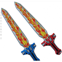 充气气锤 儿童充气锤子狼牙锤吹气玩具 千吨锤1000ton 舞台道具狼牙棒 充气火焰剑 单个 充气后约75cm