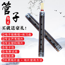 2020新款乌木管子D C A 大G 大F 各调 管子乐器 A调【1个芦苇哨片】