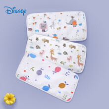 迪士尼（Disney）婴儿枕垫新生儿枕头云枕巾云片枕防吐奶吸汗云朵0到6个月宝宝夏季 3条 枕巾【森林伙伴+动物森林+清新柠檬】40*2