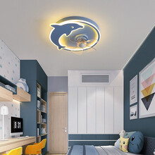 梵帝登 后现代简约北欧式客厅灯扇一体隐形儿童房卡通带电风扇灯吊扇灯具主卧室书房间led餐厅歺饭厅灯饰 36W-500*H130-智能遥控-无极调光-三档