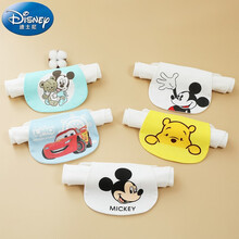 迪士尼（Disney）儿童纯棉隔汗巾垫背巾婴儿垫背巾汗巾隔汗巾 4层全棉精梳吸汗巾(5条装) 4层全棉精梳吸汗巾(5条装)男款 S码（19*26cm）