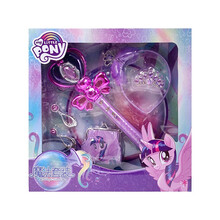 小马宝莉电动发光玩具魔法棒女孩手镯环公主儿童仙女棒魔法棒冰雪奇缘魔法套装儿童公主仙女棒女孩 小马魔法棒套装