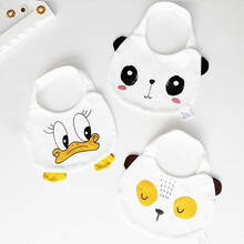 戴米安婴儿口水巾围嘴纯棉春夏季薄款新生儿宝宝围兜婴童用品韩版防吐奶 【3组合】熊猫+小鸭+小熊