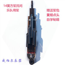 笙乐器 17簧扩音紫竹圆笙14簧方笙初学乐队用厂家 14簧方笙D 笙包+黄蜡+点头