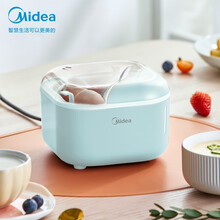 美的（Midea）mini小巧专用煮蛋器蒸蛋器单层防干烧便携式家用自动断电迷你可做鸡蛋羹神器蒸蛋锅 淡雅绿