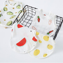 肚兜婴儿纯棉护肚新款夏季薄款男女宝宝兜兜衣背心新生儿半背衣小肚兜 2件装（男宝混色） 66cm（建议7-11斤）