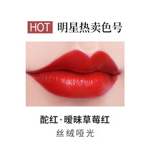 美康粉黛丝绒唇釉雾面哑光女学生款平价小众品牌唇彩烂番茄色口红  多种颜色选择 酡红