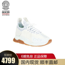 范思哲VERSACE JEANS男鞋21SS奢侈品春夏男士休闲鞋现货商场同款versace范思哲男士 白色 410