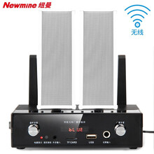 纽曼（Newmine）无线调频户外防水音柱壁挂音响套装 室外商铺学校广播背景音乐有源无线壁挂音箱组合 D10 有源无线调频防水音柱套装一拖二